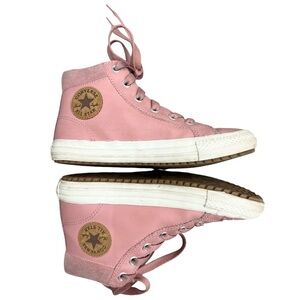 Converse Chuck Taylor All Stars PC boot pink leather high top sneakers kid 3